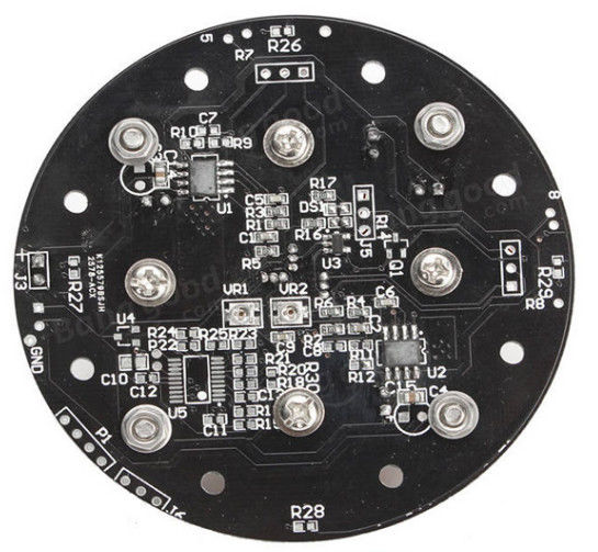 SMT Electronic Pcb Assembly Manufacturing Rapid Prototype Black Soldermask
