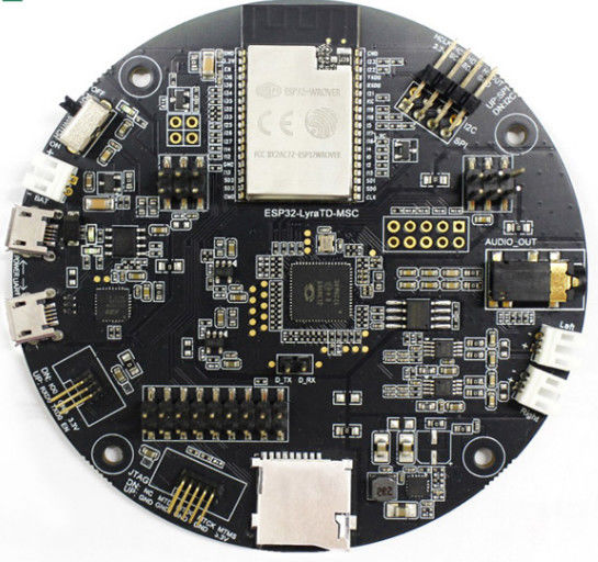 SMT Electronic Pcb Assembly Manufacturing Rapid Prototype Black Soldermask