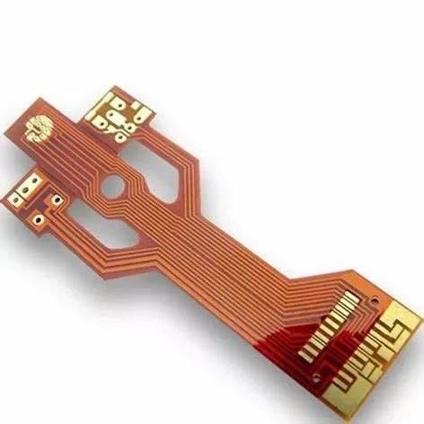 1/2Oz Polyimide Flexible Pcb Fabrication Board Bahan PI Putih Kuning Soldermask Resistor