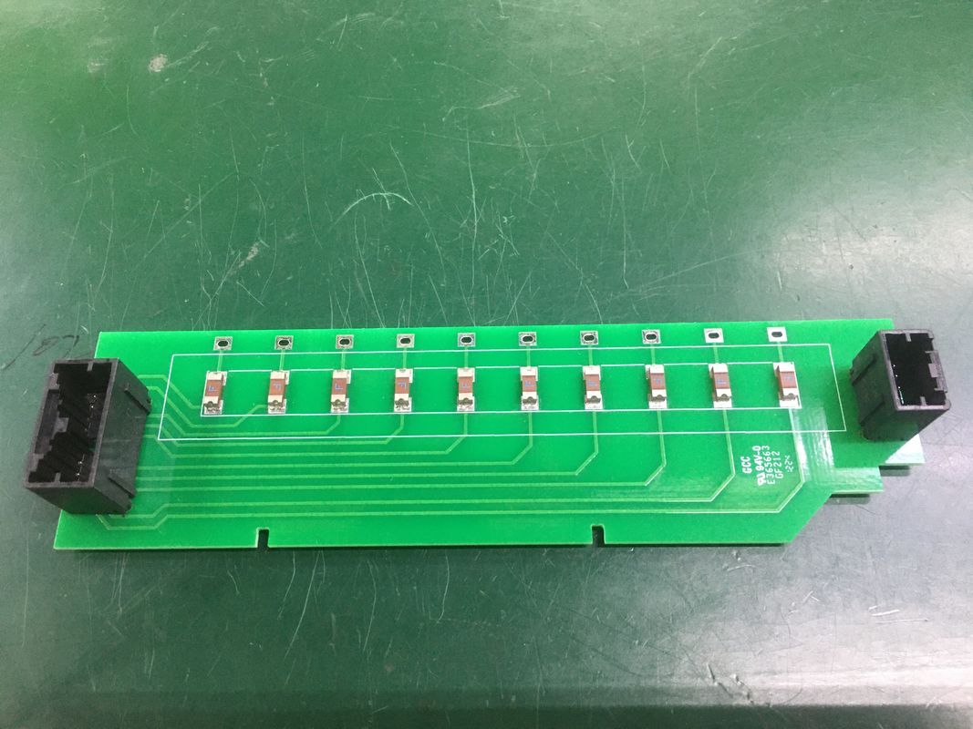 2 Lapis 2.4mm Tembaga Berat 4OZ PCB Papan Kosong Perlindungan Daya dengan HASL Bebas Timbal FR4
