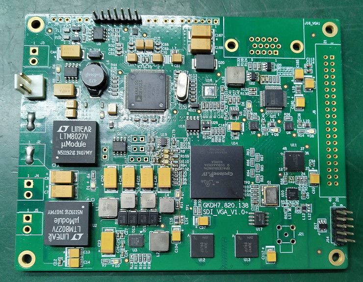 Gold Detector Turnkey PCB Assembly dengan Ball Grid Assembly hingga 1200 * 400mm Ukuran