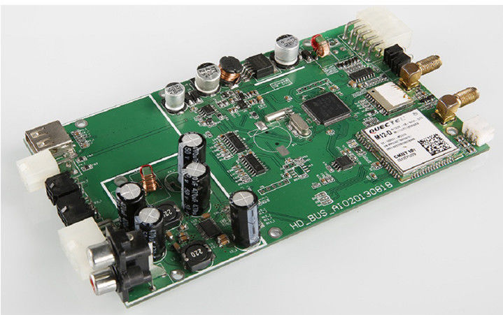 Automotive Pcba Bga PCB Assembly FR-4 ENIG FPC PCB Hijau Biru Solder Mask 4mil Trace