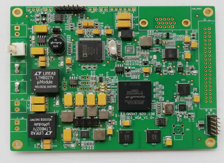 Proses perakitan PCB sisi ganda HASL ENIG OSP Papan sirkuit energi baru dengan standoffs