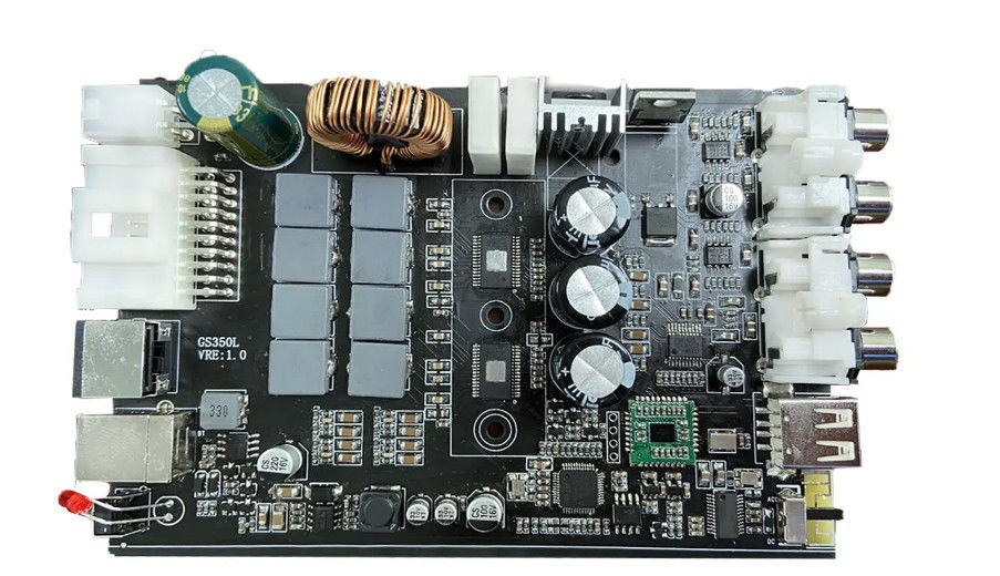 Papan Sirkuit Pcba Elektronik Hijau Sutra Perakitan PCB Turnkey ENIG 2U Emas Imersi IPC Kelas II/ III