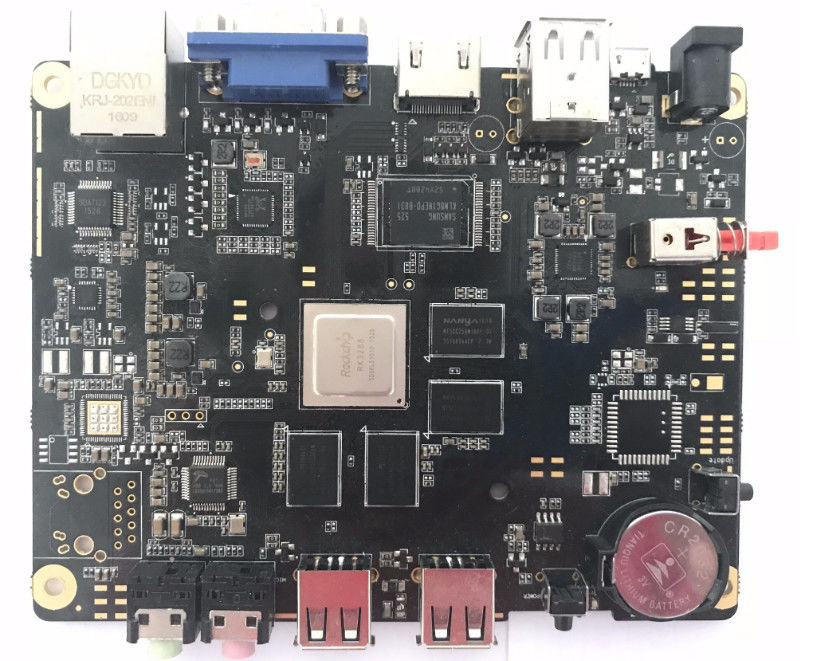 Prototipe Perakitan Papan Sirkuit Cetak Cepat Hitam 8-Lapis Kelas IPC 2