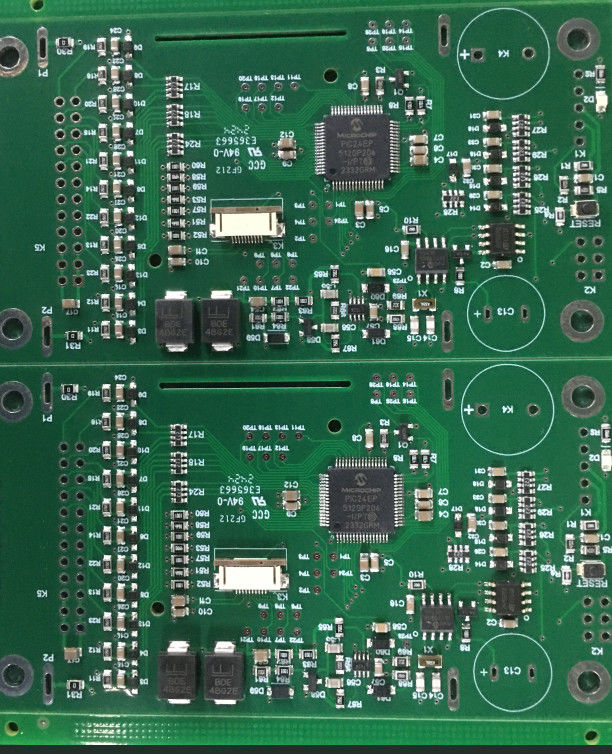 Perakitan PCB Antarmuka Majelis Papan Kontrol Otomatisasi Industri 1L-32L dengan Tembaga 0.3OZ-10OZ