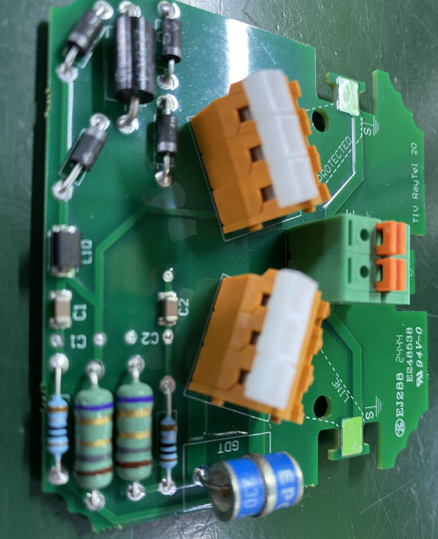 PCB Tembaga Peralatan Telekomunikasi dengan LW/LS Min. 0,05mm dan Warna Silkscreen Hitam