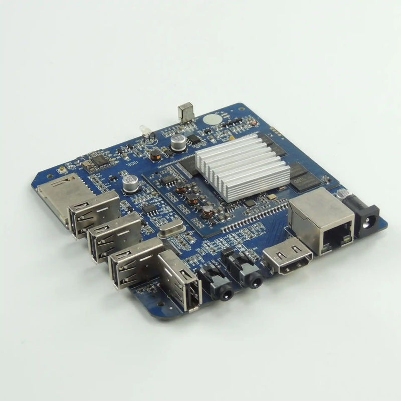 ENIG/OSP/HASL Surface Finish 8L PCB Assembly dengan bahan dasar bebas halogen dan X-Ray AOI