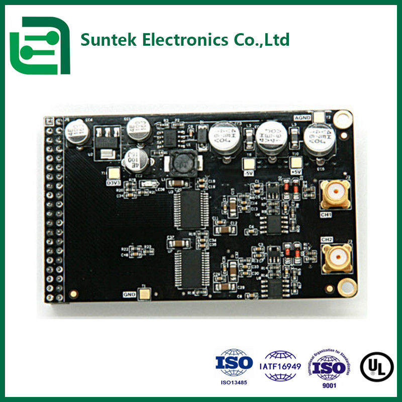Perakitan PCB Berkualitas Tinggi Hitam FR4 HDI Dengan Kontrol Impedansi Dan SMT Untuk Kendaraan Energi Baru