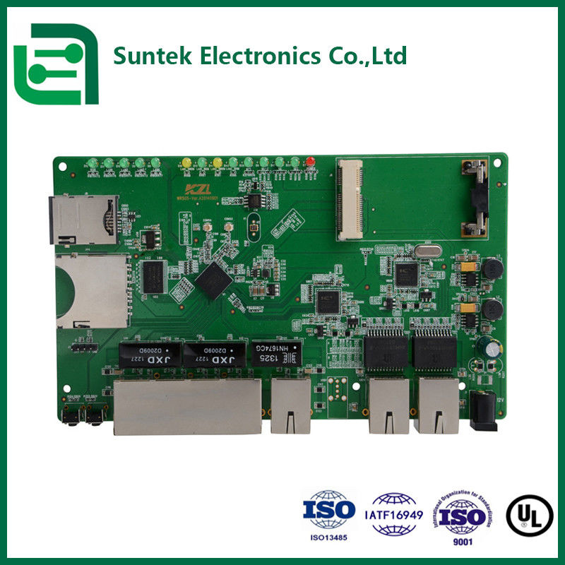 Multilayer FR4 ENIG Prototype PCB Assembly Auto PCB Bebas Timah HASL UL