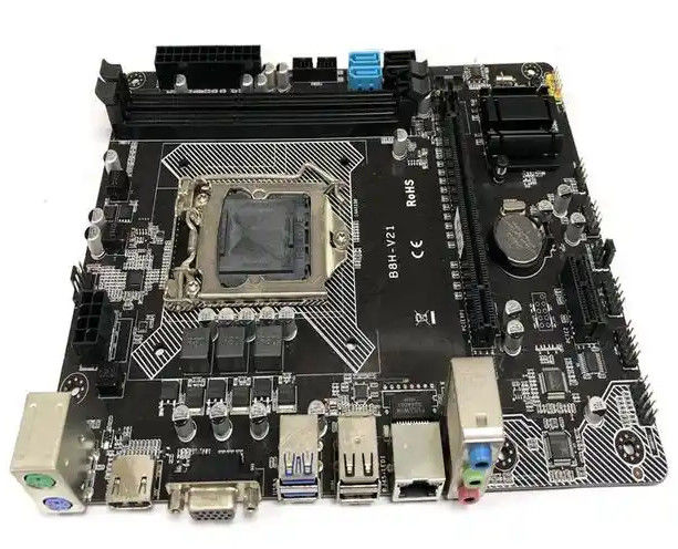 Bahan FR4 PCB Berbasis Logam ROHS ISO9001 SMT PCB Board ManufacturingFor Industrial Control Security