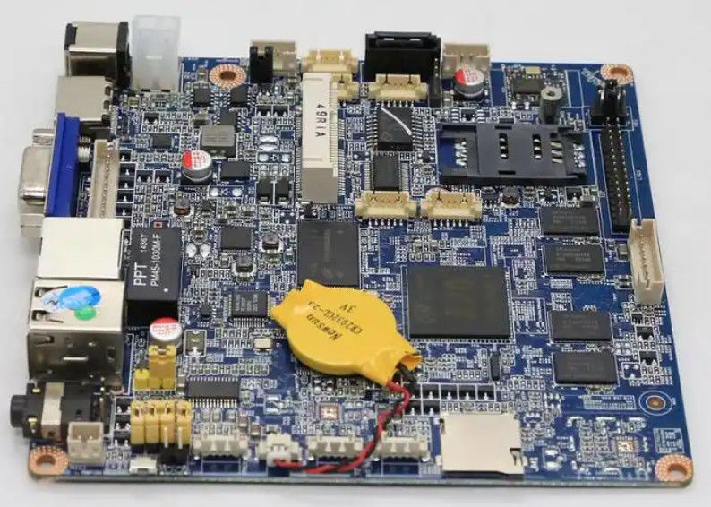 Bahan FR4 PCB Berbasis Logam ROHS ISO9001 SMT PCB Board ManufacturingFor Industrial Control Security