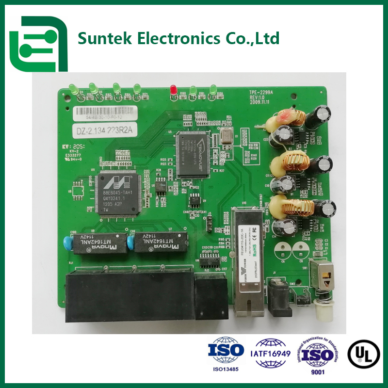 Perakitan PCB SMT Multi-lapis Prototipe ENIG Timbal atau Bebas Timbal RoHS ISO9001 ISO13485　
