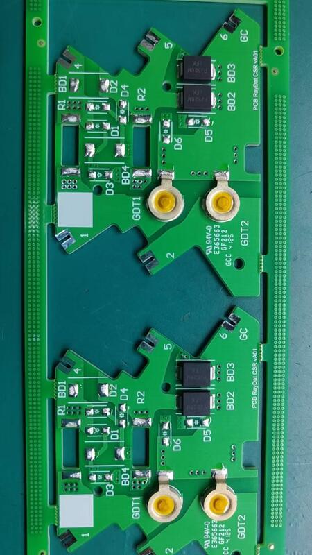Perakitan PCB Komunikasi HDI PCB Termasuk 6 Lapis dan Finishing Permukaan Bebas Timbal HASL yang Disesuaikan untuk Kinerja dalam Jaringan Komunikasi