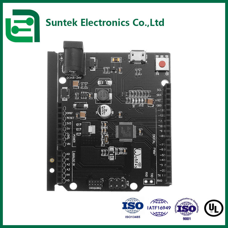 Manufaktur PCB Inti Logam Multilayer SMT Bersertifikat UL ROHS ISO9001 Papan FR4 4 Lapisan untuk Otomatisasi Industri