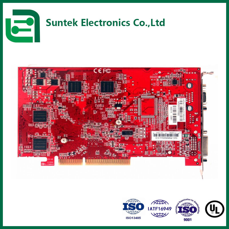Manufaktur PCB Inti Logam Multilayer SMT Bersertifikat UL ROHS ISO9001 Papan FR4 4 Lapisan untuk Otomatisasi Industri
