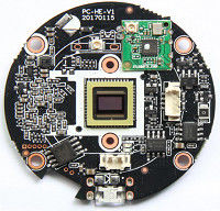 Suntek PCBA Printed Circuit Board Assembly Bentuk Bulat 6 Lapisan IPC Kelas 2