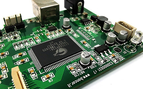 Layanan One Stop Pcb Assembly Kontrak Produsen Green Silk Dengan ENIG 2U