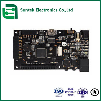Perakitan PCB Berkualitas Tinggi Hitam FR4 HDI Dengan Kontrol Impedansi Dan SMT Untuk Kendaraan Energi Baru