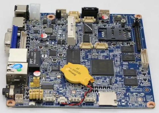 Bahan FR4 PCB Berbasis Logam ROHS ISO9001 SMT PCB Board ManufacturingFor Industrial Control Security